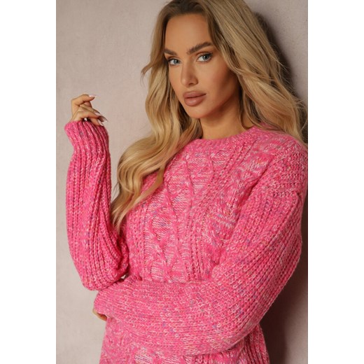 Sweter damski Renee z okrągłym dekoltem casual 