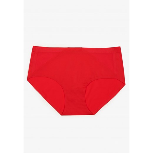 Czerwone Majtki Figi High Waist z Bezszwowym Wykończeniem Kolaniris ze sklepu renee.pl w kategorii Majtki damskie - zdjęcie 179950609