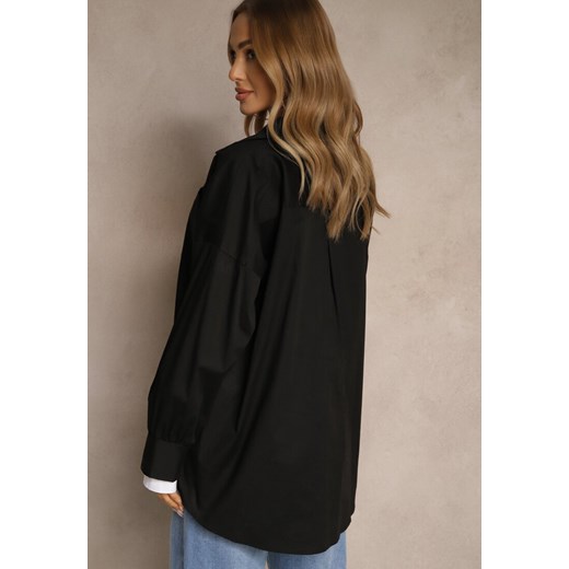 Czarna Bawełniana Koszula Typu Oversize Ronmira Renee ONE SIZE okazyjna cena renee.pl