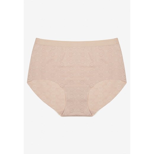 Beżowa Bielizna Modelująca Majtki High Waist Lilialira ze sklepu renee.pl w kategorii Bielizna wyszczuplająca - zdjęcie 179958086