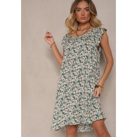 Sukienka Renee casual luźna z bawełny rozkloszowana mini