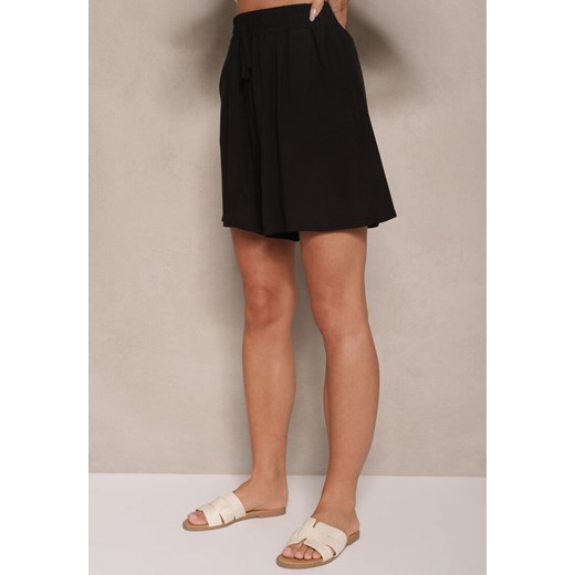 Szorty czarne Renee bawełniane 