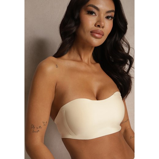 Jasnobeżowy Biustonosz Typu Balkonetka Bez Fiszbin Zenzedi ze sklepu renee.pl w kategorii Biustonosze - zdjęcie 179963909