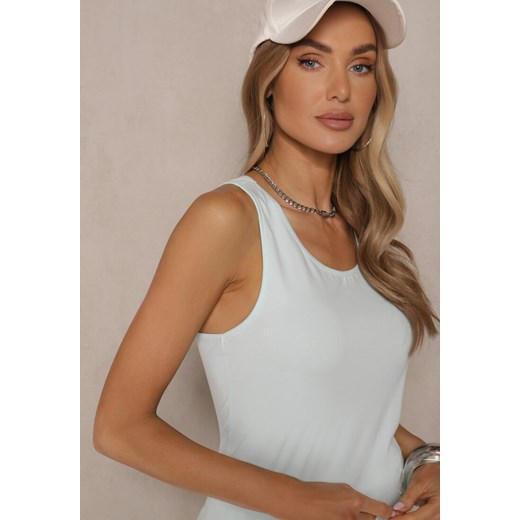 Jasnoniebieski Tank Top z Bawełny Basic Emiaris Renee M okazja renee.pl
