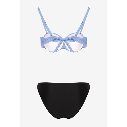 Jasnoniebieskie Bikini Majtki Figi i Biustonosz z Marszczeniem Sepiana Renee 42 okazja renee.pl