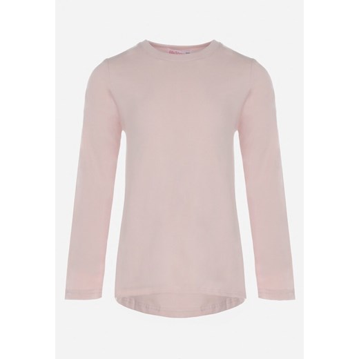 Jasnoróżowa Bluzka Longsleeve Turisanni ze sklepu born2be.pl w kategorii Bluzki dziewczęce - zdjęcie 179986128