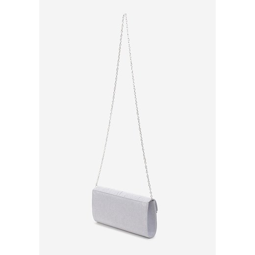 Srebrna Błyszcząca Torebka w Kopertowym Stylu z Łańcuszkiem Rabiot ONE SIZE wyprzedaż born2be.pl
