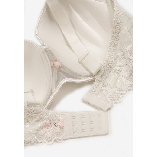 Jasnobeżowy Koronkowy Biustonosz Full Cup Giselleth 85D wyprzedaż born2be.pl