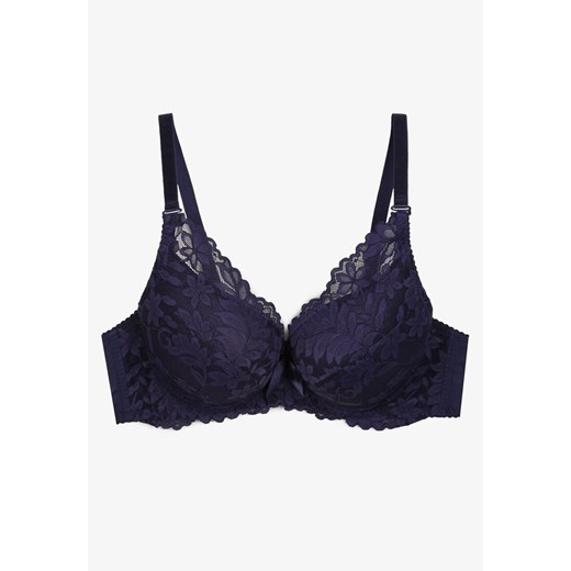 Biustonosz Born2be granatowy z koronką 