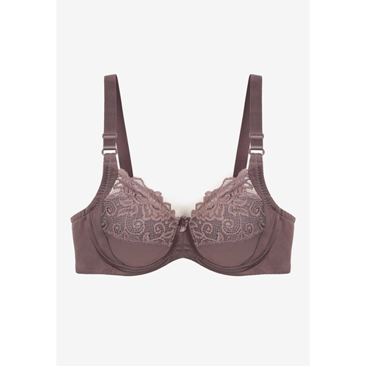 Szary Biustonosz Typu Full Cup z Regulowanymi Ramiączkami Vikiisian 90D okazja born2be.pl