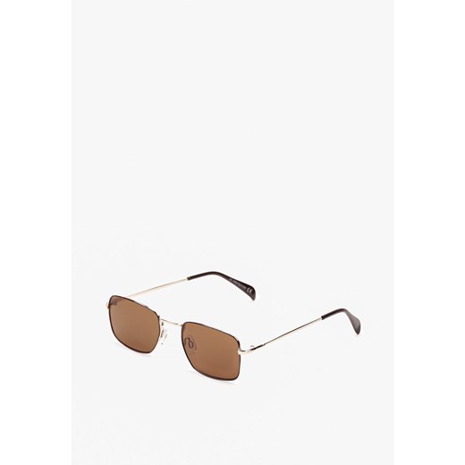 Brązowe Okulary Przeciwsłoneczne o Prostokątnym Kształcie z Filtrem UV Ariadnas ONE SIZE promocja born2be.pl