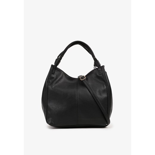 Czarna Torebka z Dwiema Rączkami i Dodatkowym Paskiem z Regulacją Xemeriana ze sklepu born2be.pl w kategorii Torby Shopper bag - zdjęcie 180112089