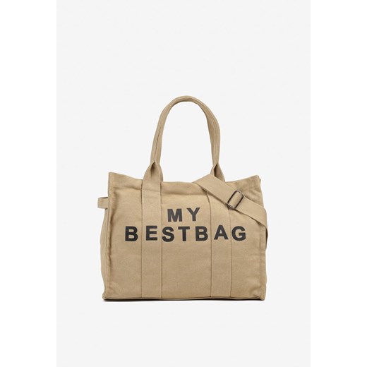 Beżowa Pleciona Torebka Shopper Seviola ze sklepu born2be.pl w kategorii Torby letnie - zdjęcie 180113025