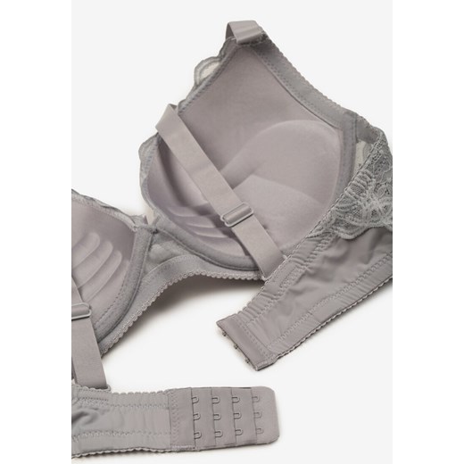 Biustonosz Born2be szary koronkowy 