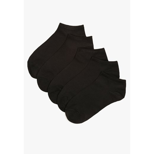 Czarne Bawełniane Skarpety Stopki 5-Pack Arririana 35-39 promocja born2be.pl