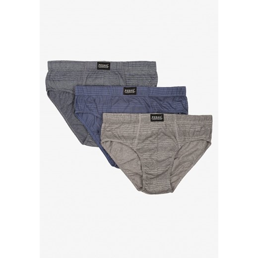 Wielokolorowe Majtki Slipy 3-pack z Bawełny Soneira ze sklepu born2be.pl w kategorii Majtki męskie - zdjęcie 180138249