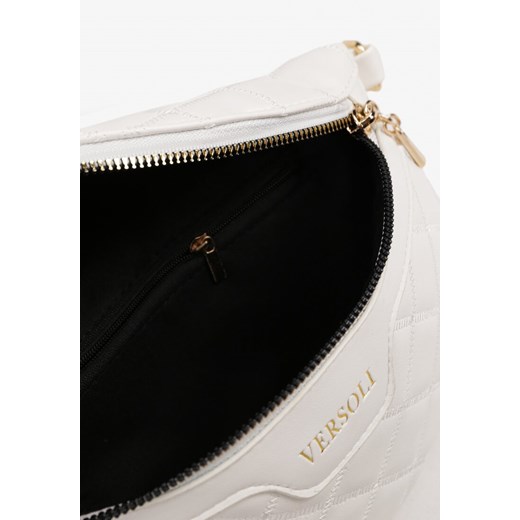 Biała Tłoczona Nerka z Napisem i Portmonetką Alisavi ONE SIZE promocyjna cena born2be.pl