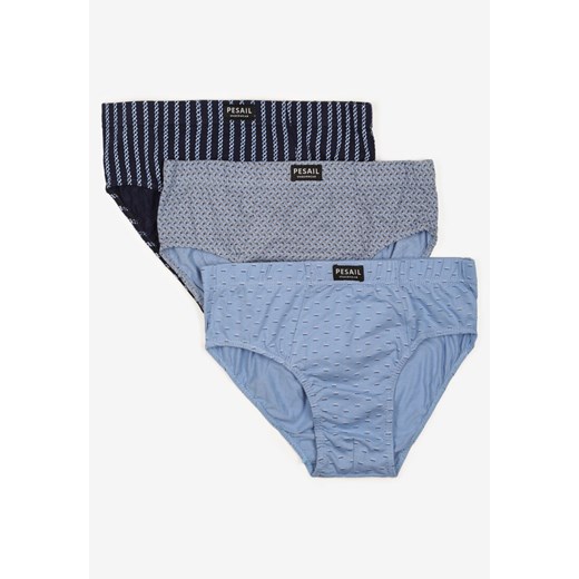 Wielokolorowe 3-pack Majtki Slipy Klasyczne w Drobne Wzory Laniraisa ze sklepu born2be.pl w kategorii Majtki męskie - zdjęcie 180155105