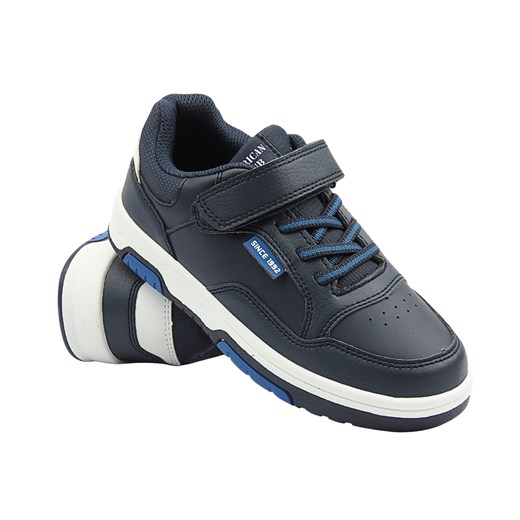 Buty dziecięce sportowe granatowe American Club ES 148 ze sklepu ulubioneobuwie w kategorii Buty sportowe dziecięce - zdjęcie 180167528