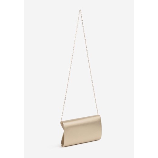 Złota Torebka Kopertówka z Dodatkowym Łańcuszkiem i Zapięciem na Zatrzask Vinira ONE SIZE okazja born2be.pl