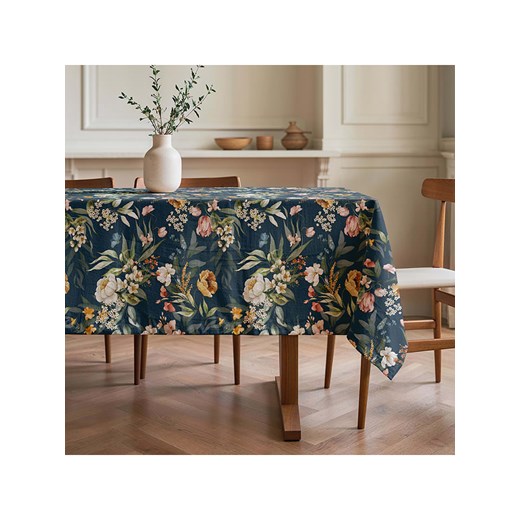 Mint Rugs Obrus &quot;Floral Kendra&quot; w kolorze granatowym ze sklepu Limango Polska w kategorii Obrusy i bieżniki - zdjęcie 180173158