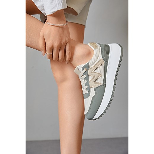 Buty sportowe damskie beżowe Sixth Sens sneakersy