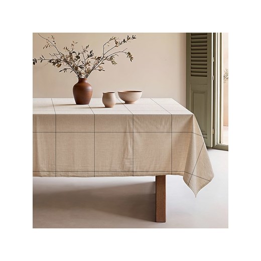 Mint Rugs Obrus &quot;Nordic Lao&quot; w kolorze kremowo-czarnym ze sklepu Limango Polska w kategorii Obrusy i bieżniki - zdjęcie 180174219