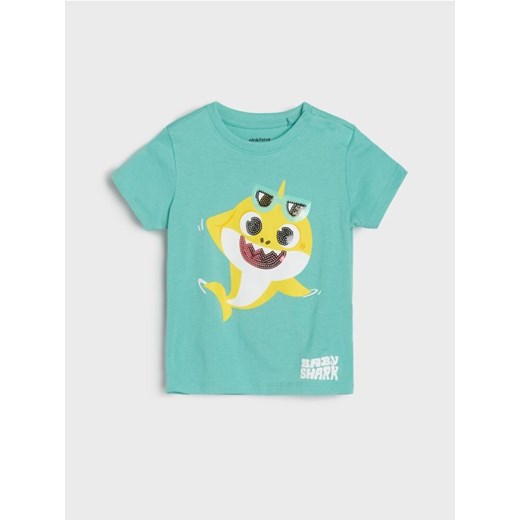 Sinsay - Koszulka Baby Shark - koralowy ze sklepu Sinsay w kategorii Odzież dla niemowląt - zdjęcie 180175858