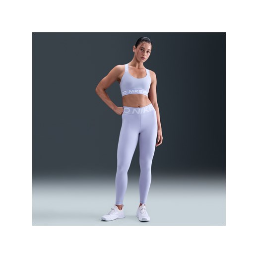 Damskie legginsy o pełnej długości z wysokim stanem Nike Pro Sculpt - Fiolet ze sklepu Nike poland w kategorii Spodnie damskie - zdjęcie 180176048