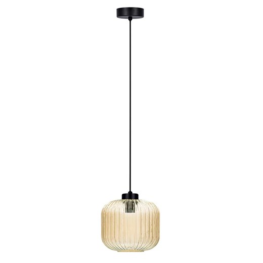 Czarno-beżowa lampa wisząca J015-Kostela Lumes One Size Edinos.pl