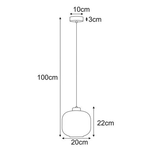 Czarno-beżowa lampa wisząca J015-Kostela Lumes One Size Edinos.pl