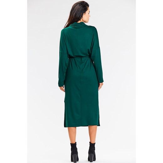 Awama Sukienka w kolorze ciemnozielonym XL okazyjna cena Limango Polska