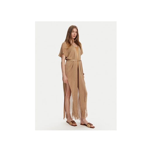 Max Mara Beachwear Kimono Zarelia 2516691029 Różowy Relaxed Fit ze sklepu MODIVO w kategorii Odzież plażowa - zdjęcie 180178508