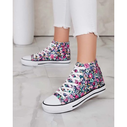 Royalfashion Damskie wysokie trampki Timi ze sklepu royalfashion.pl w kategorii Trampki damskie - zdjęcie 180180317
