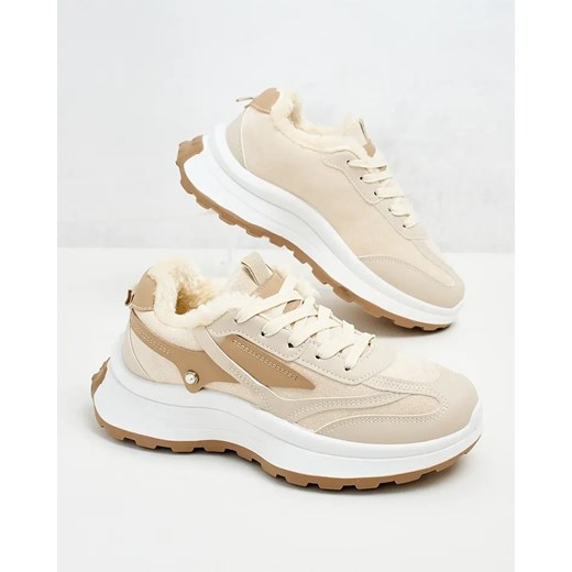 Royalfashion Sneakersy damskie z ociepleniem Terib ze sklepu royalfashion.pl w kategorii Buty sportowe damskie - zdjęcie 180180586