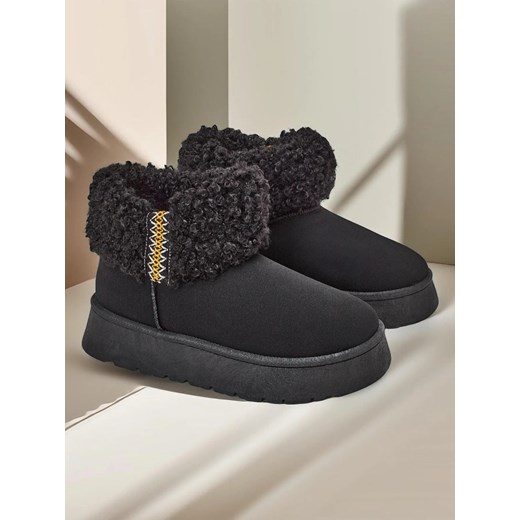 Royalfashion Śniegowce damskie z kożuszkiem Rovvoy ze sklepu royalfashion.pl w kategorii Śniegowce damskie - zdjęcie 180181106