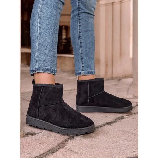 Royalfashion Krótkie buty a'la śniegowce damskie Belli ze sklepu royalfashion.pl w kategorii Śniegowce damskie - zdjęcie 180181339