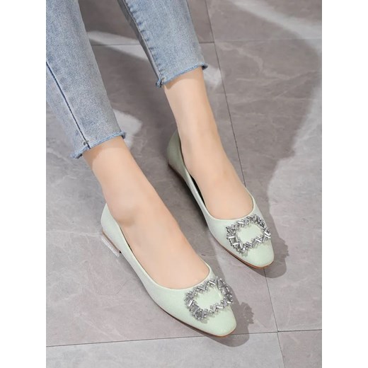 Royalfashion Damskie baleriny z brokatem Ofenale ze sklepu royalfashion.pl w kategorii Balerinki - zdjęcie 180181388