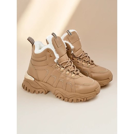 Royalfashion Sneakersy damskie z futerkiem Megigna ze sklepu royalfashion.pl w kategorii Buty sportowe damskie - zdjęcie 180181797