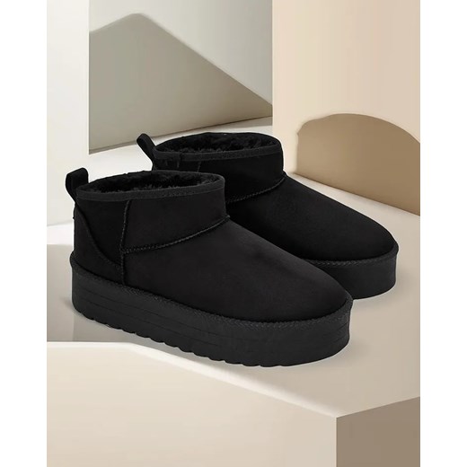 Royalfashion Krótkie buty a'la śniegowce damskie Komano ze sklepu royalfashion.pl w kategorii Śniegowce damskie - zdjęcie 180183829