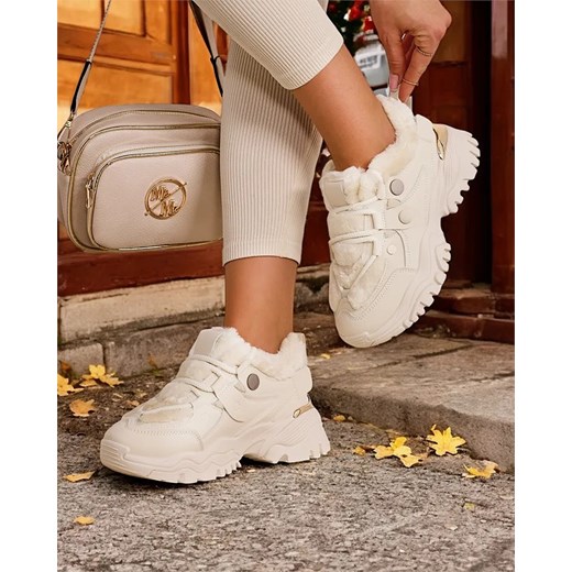 Royalfashion Sneakersy damskie z ociepleniem Poriomo ze sklepu royalfashion.pl w kategorii Buty sportowe damskie - zdjęcie 180184587