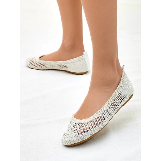 Royalfashion Damskie baleriny ażurowe Annete ze sklepu royalfashion.pl w kategorii Balerinki - zdjęcie 180185385