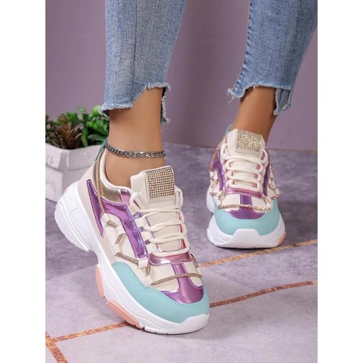 Royalfashion Kolorowe sneakersy damskie Casiia ze sklepu royalfashion.pl w kategorii Buty sportowe damskie - zdjęcie 180185555