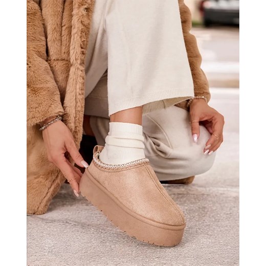 Royalfashion Krótkie buty a'la śniegowce damskie Zommy ze sklepu royalfashion.pl w kategorii Śniegowce damskie - zdjęcie 180186137