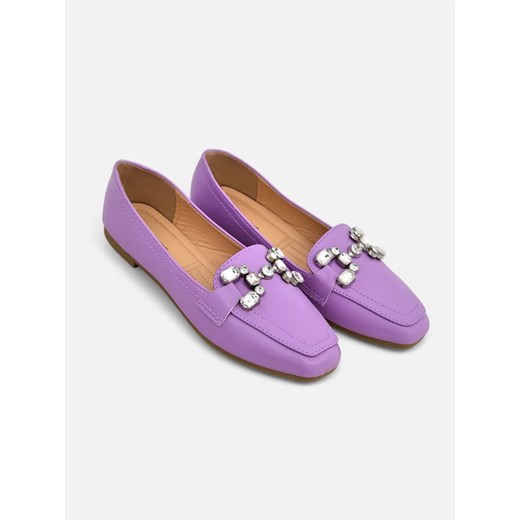 Royalfashion Damskie mokasyny z cyrkoniami Lecilla ze sklepu royalfashion.pl w kategorii Mokasyny damskie - zdjęcie 180186146