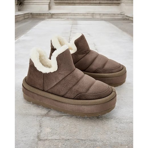 Royalfashion Krótkie buty a'la śniegowce damskie Zoeno ze sklepu royalfashion.pl w kategorii Śniegowce damskie - zdjęcie 180187528