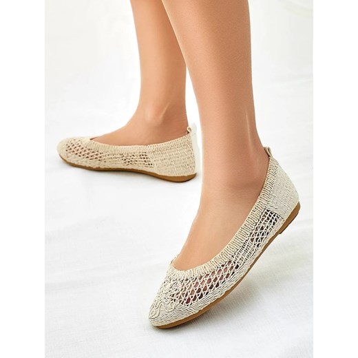 Royalfashion Damskie baleriny ażurowe Annete ze sklepu royalfashion.pl w kategorii Balerinki - zdjęcie 180188628