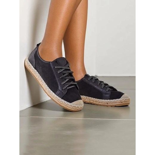 Royalfashion Damskie eko zamszowe trampki Nissta ze sklepu royalfashion.pl w kategorii Espadryle damskie - zdjęcie 180189766