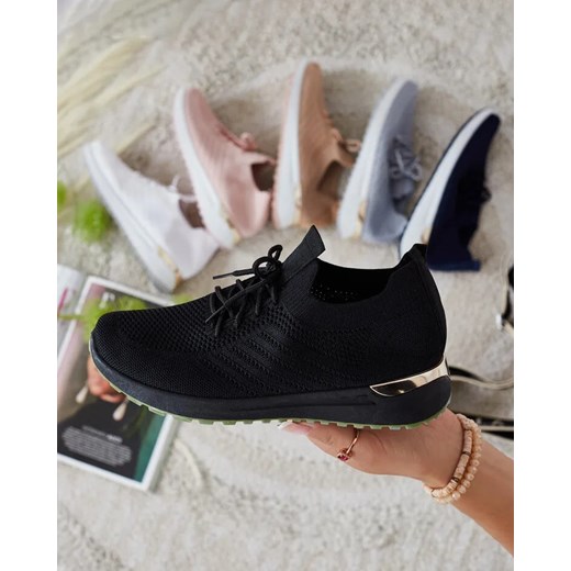 Royalfashion Damskie materiałowe buty sportowe Amgent ze sklepu royalfashion.pl w kategorii Buty sportowe damskie - zdjęcie 180191606