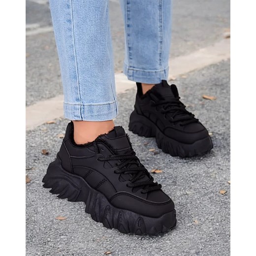 Royalfashion Sneakersy damskie z ociepleniem Wonfi ze sklepu royalfashion.pl w kategorii Buty sportowe damskie - zdjęcie 180192738